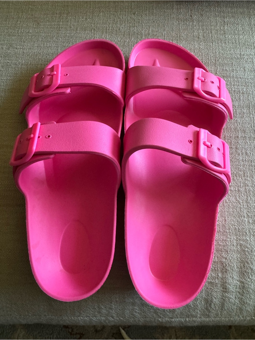 Women's Neida EVA Two Band Footbed Slide Sandals - Shade & Shore™ Pink 8: